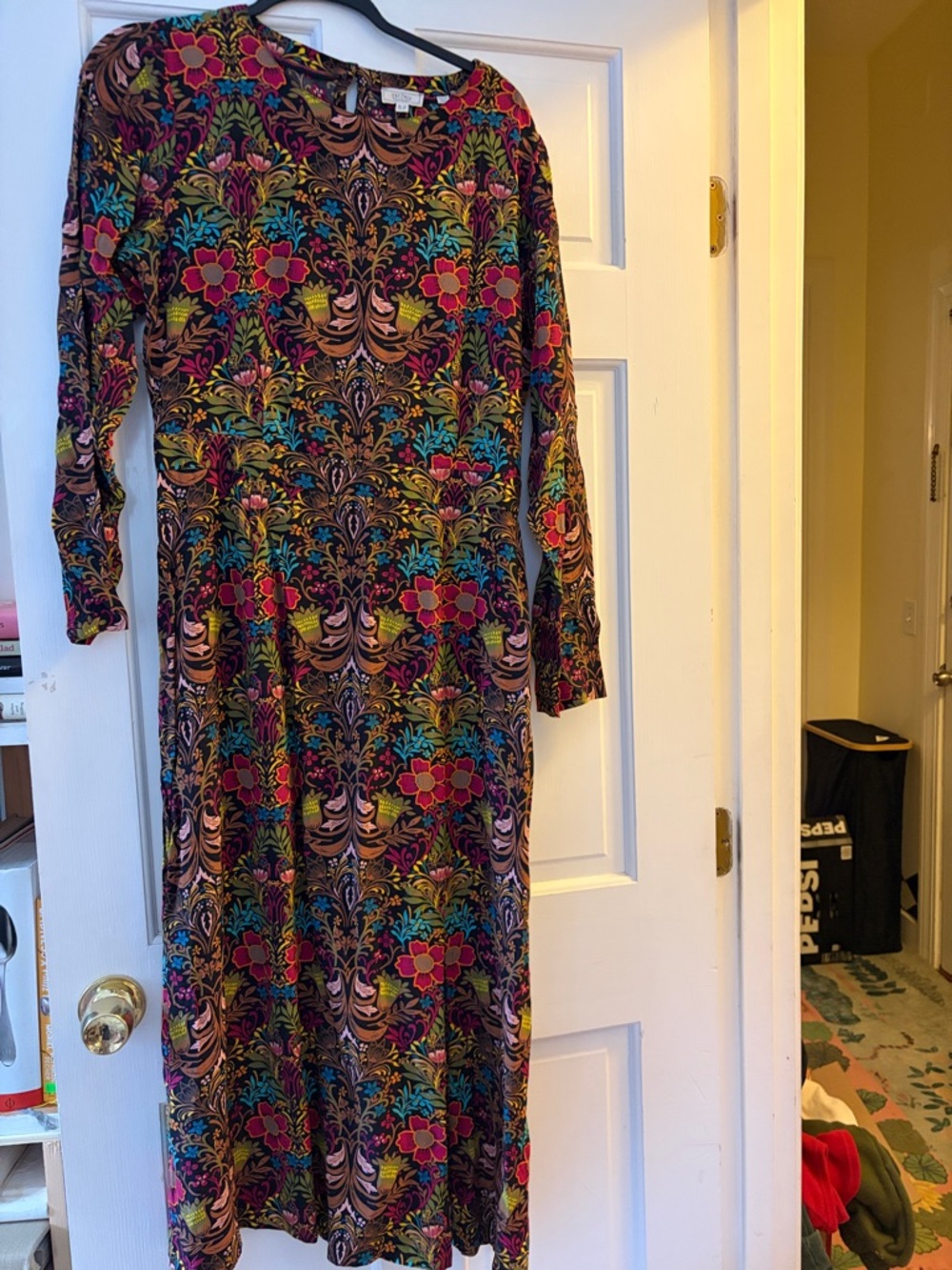 Fat Face Long Sleeve Floral Pattern Women’s Dress in Multicolor